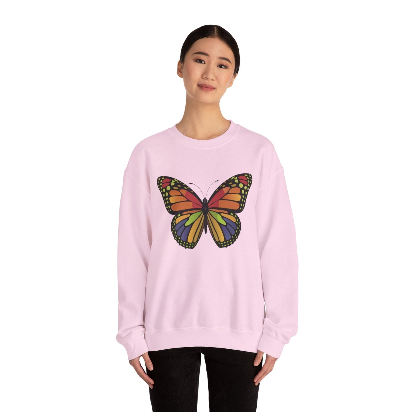 Cute Butterfly Colorfull Unisex Heavy Blend™ Crewneck Sweatshirt