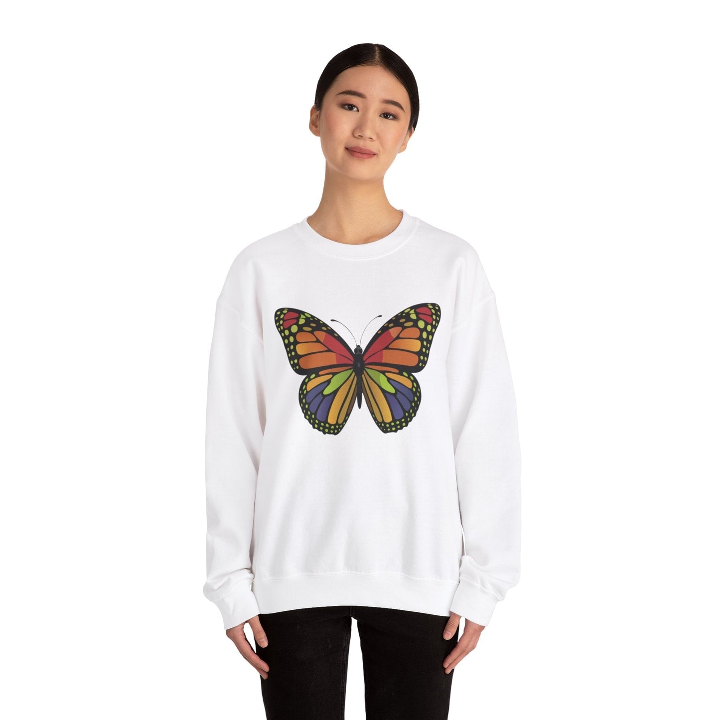 Cute Butterfly Colorfull Unisex Heavy Blend™ Crewneck Sweatshirt