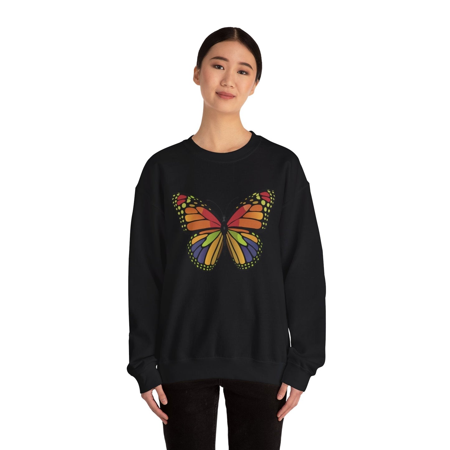 Cute Butterfly Colorfull Unisex Heavy Blend™ Crewneck Sweatshirt