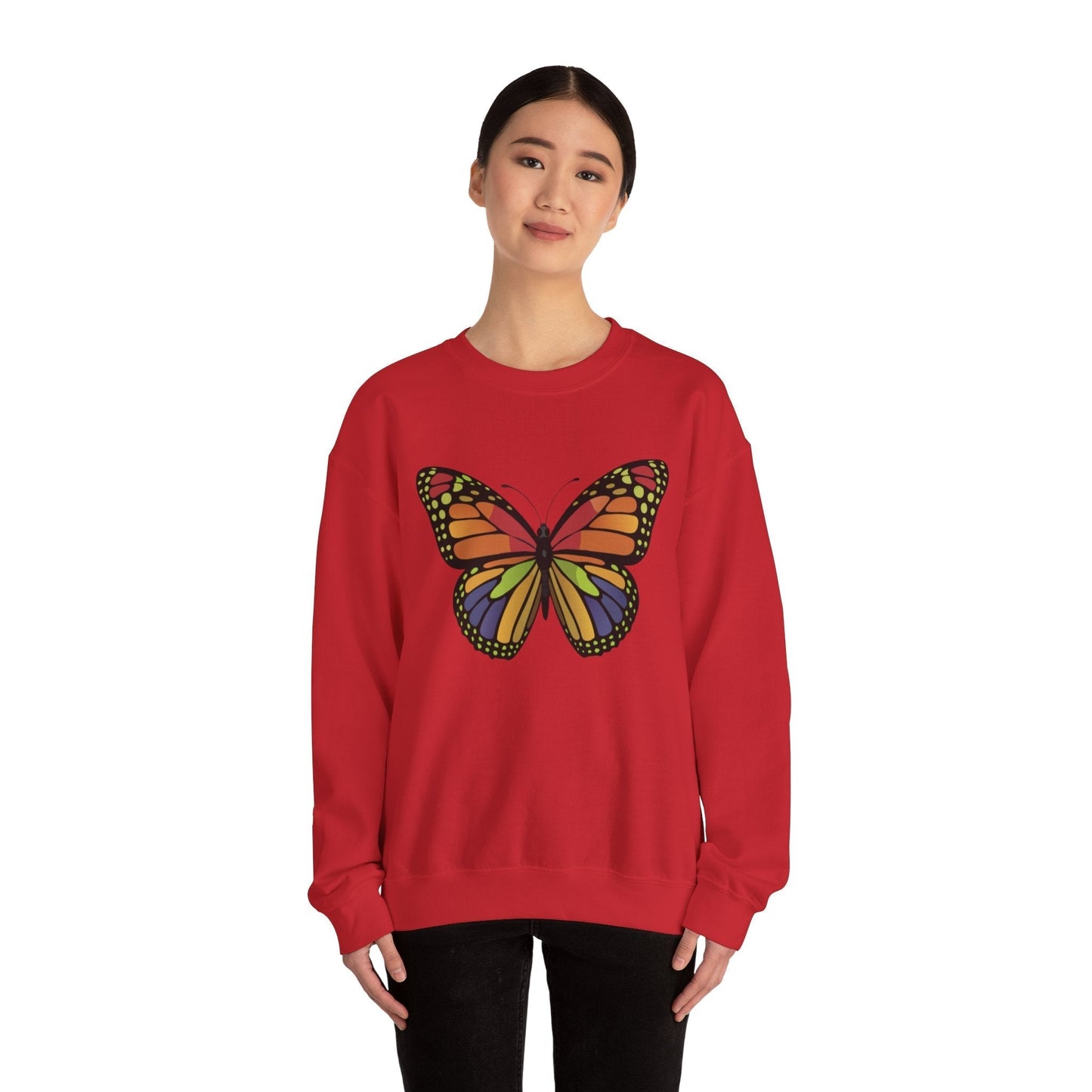 Cute Butterfly Colorfull Unisex Heavy Blend™ Crewneck Sweatshirt