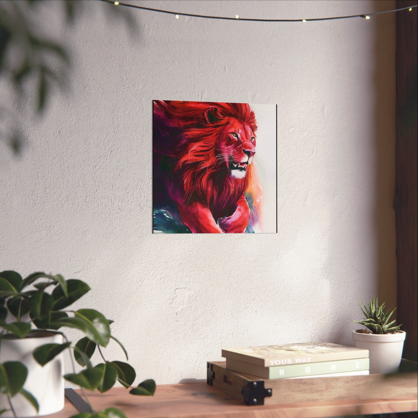 Colorful lion Matte Vertical Posters