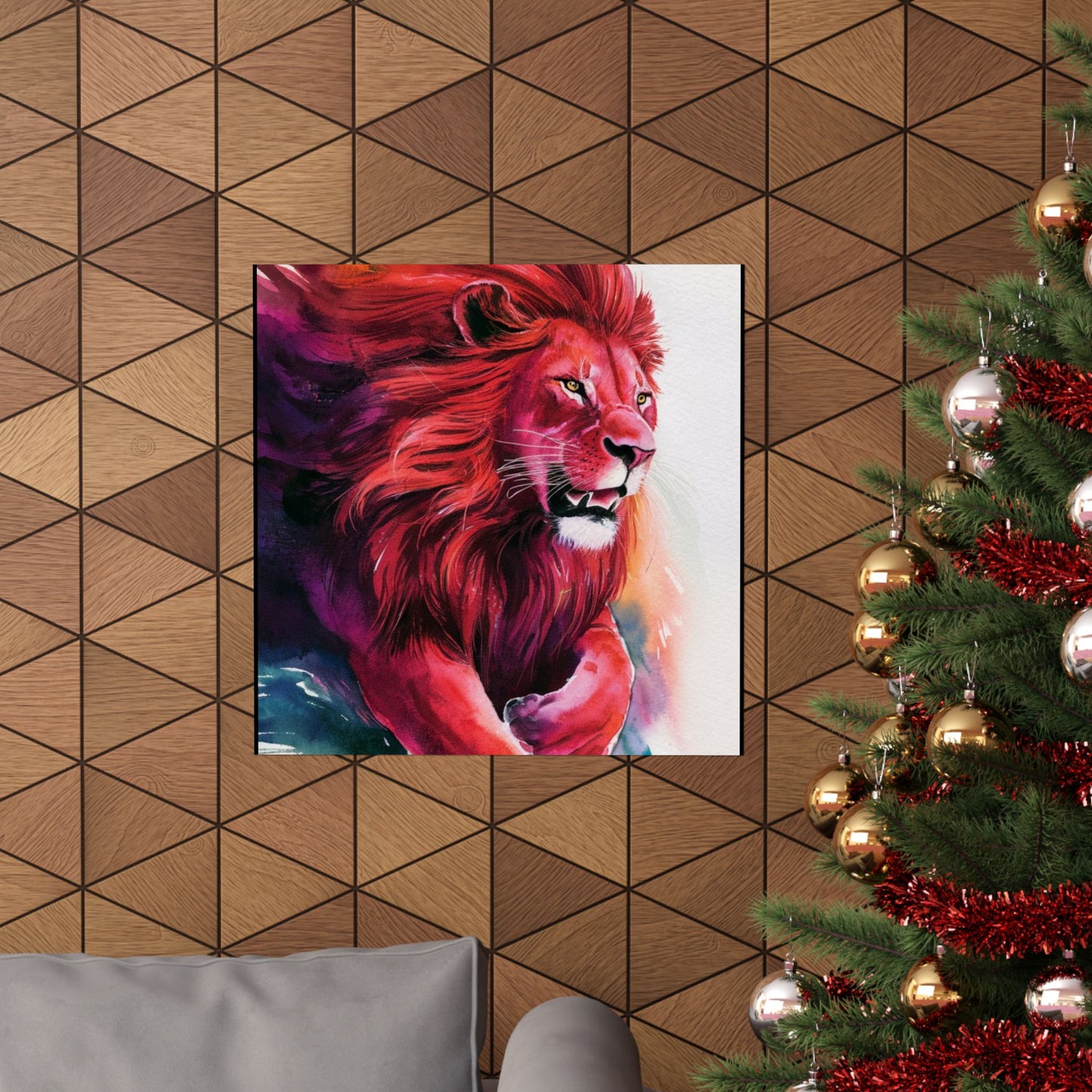 Colorful lion Matte Vertical Posters