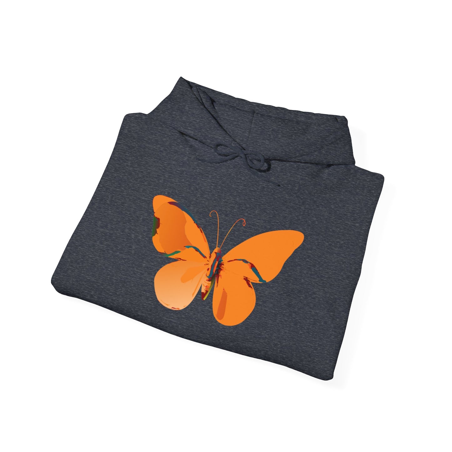 Orange Butterfly Unisex Heavy Blend™ Hooded Sweatshirt