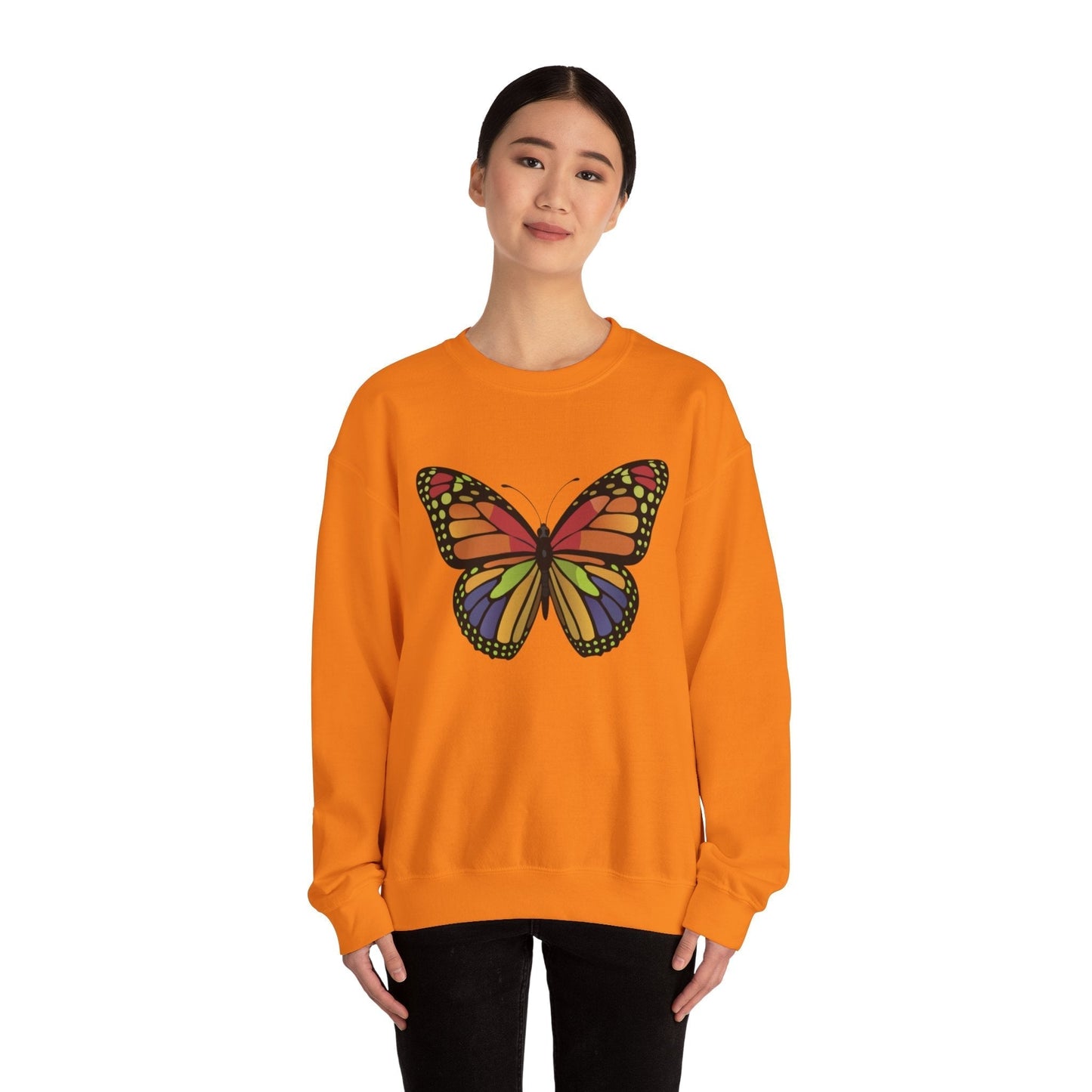 Cute Butterfly Colorfull Unisex Heavy Blend™ Crewneck Sweatshirt