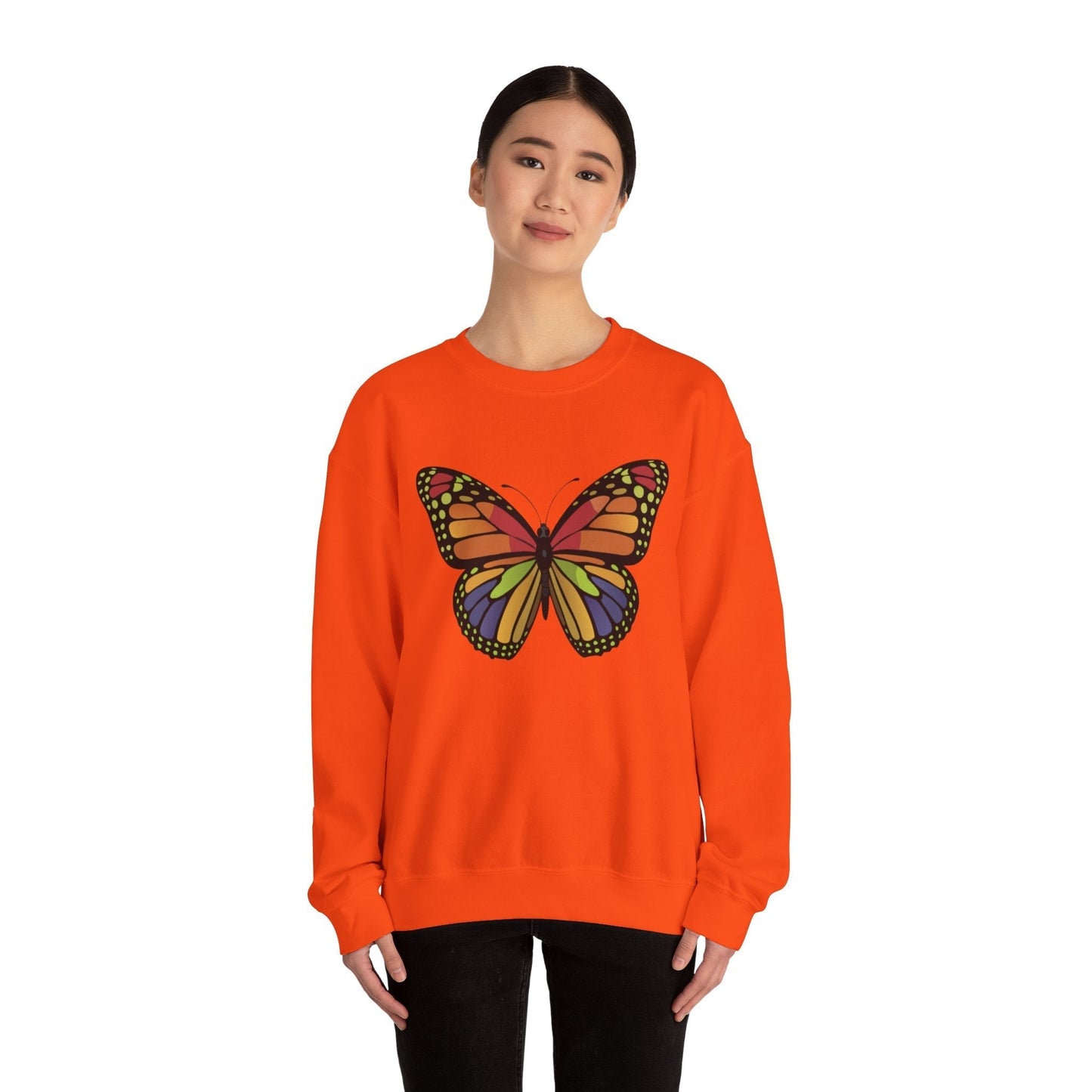 Cute Butterfly Colorfull Unisex Heavy Blend™ Crewneck Sweatshirt