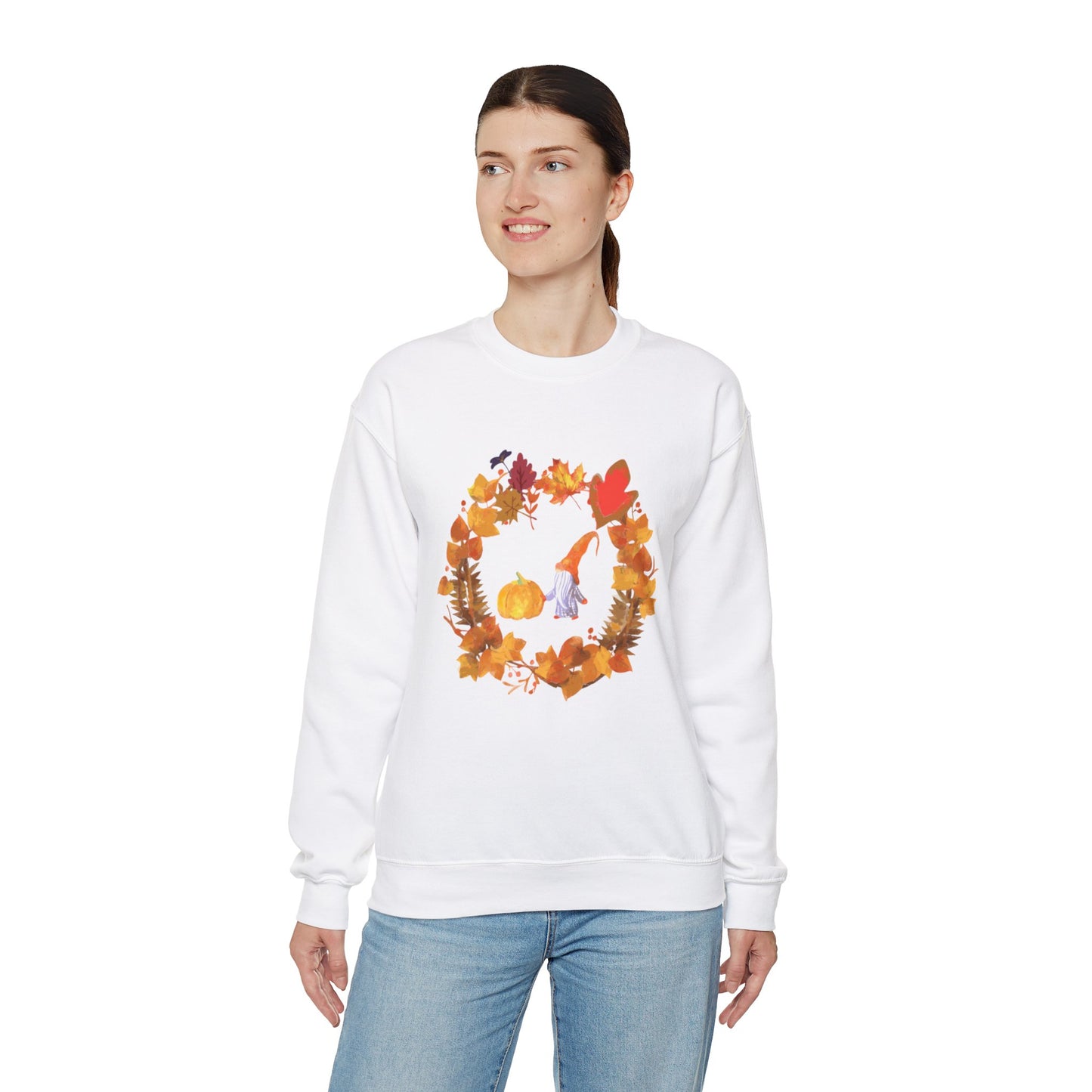 Happy Autumn Unisex Heavy Blend™ Crewneck Sweatshirt