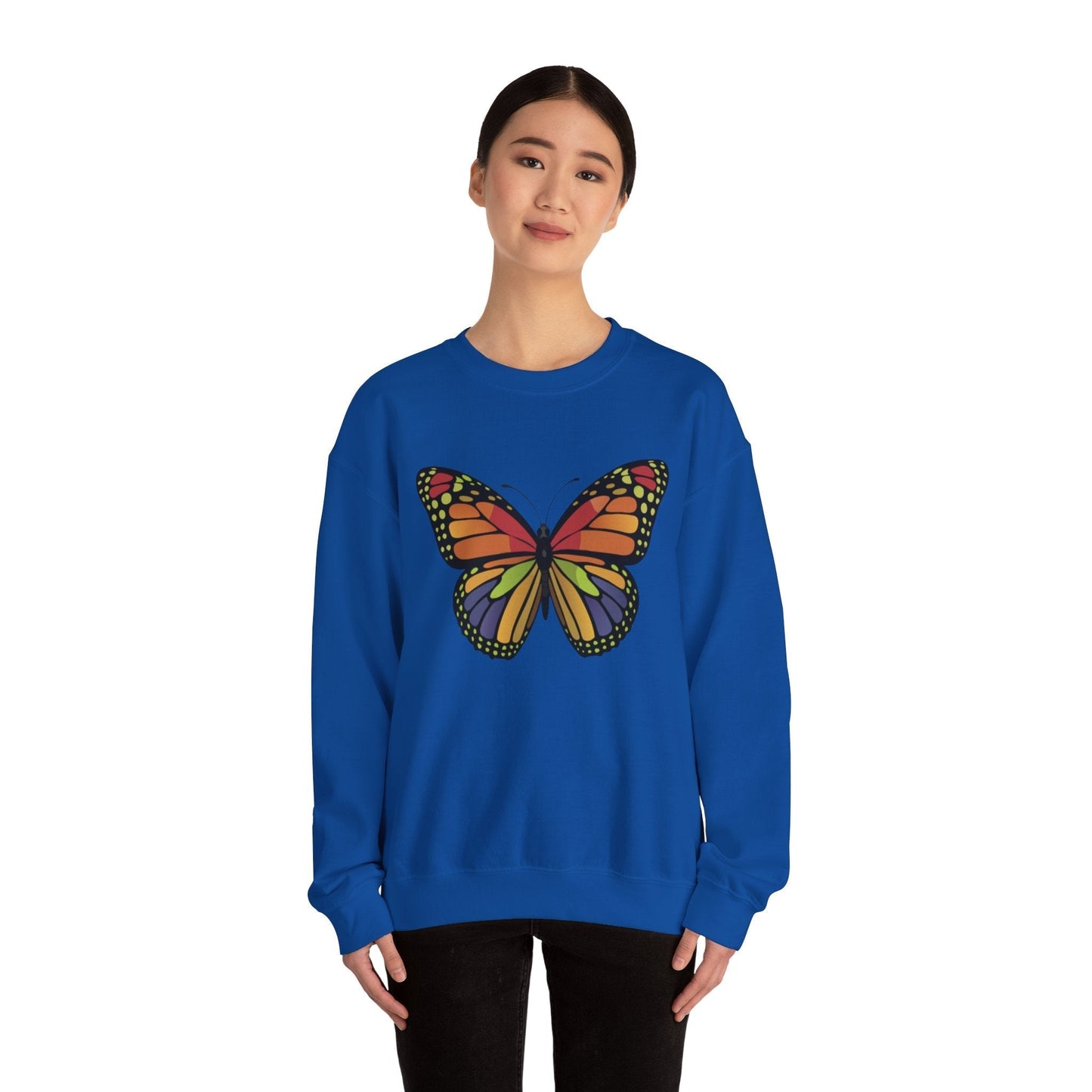 Cute Butterfly Colorfull Unisex Heavy Blend™ Crewneck Sweatshirt