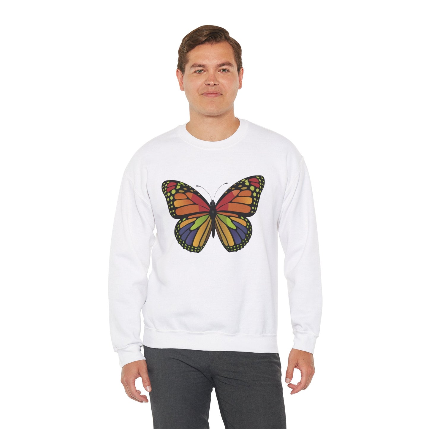 Cute Butterfly Colorfull Unisex Heavy Blend™ Crewneck Sweatshirt