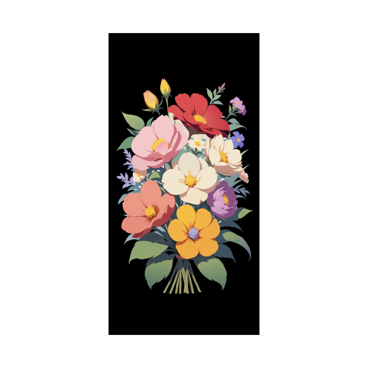 Vintage Flowers Matte Vertical Posters