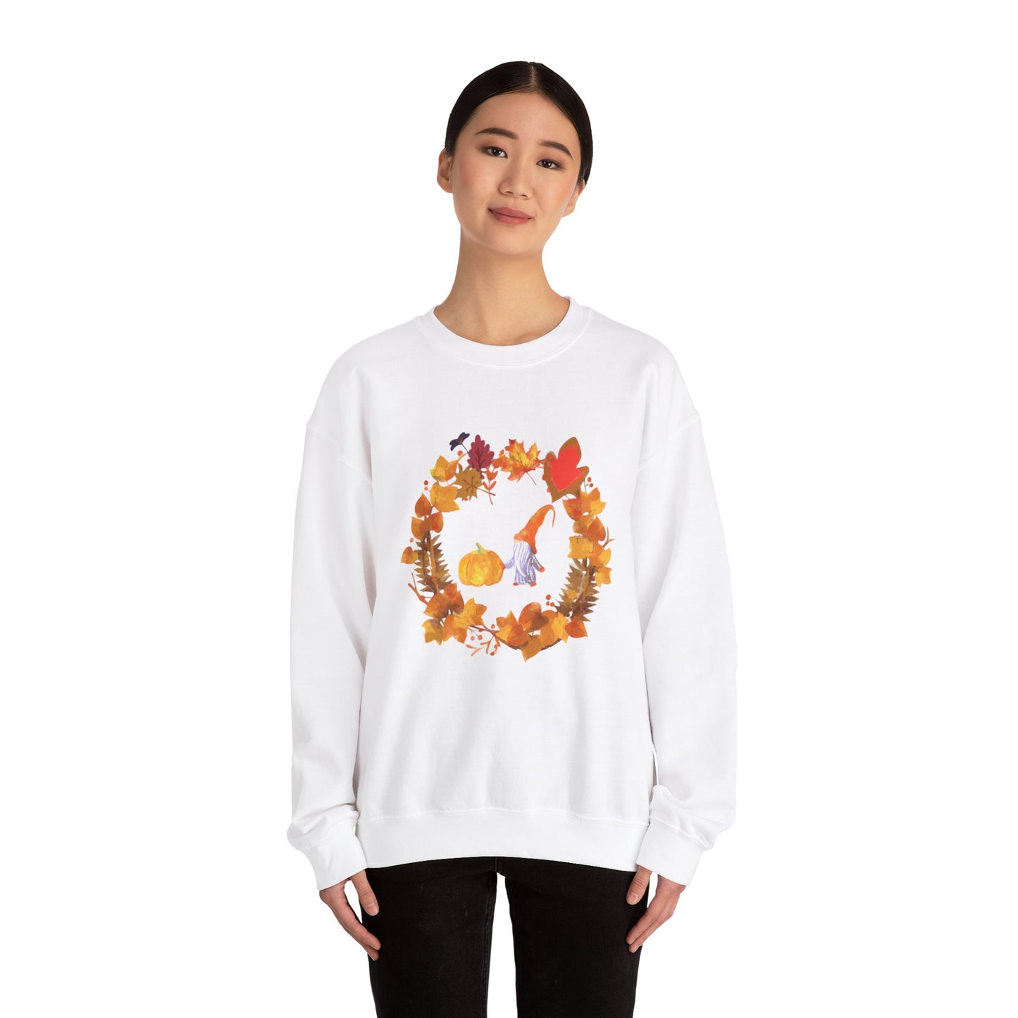 Happy Autumn Unisex Heavy Blend™ Crewneck Sweatshirt