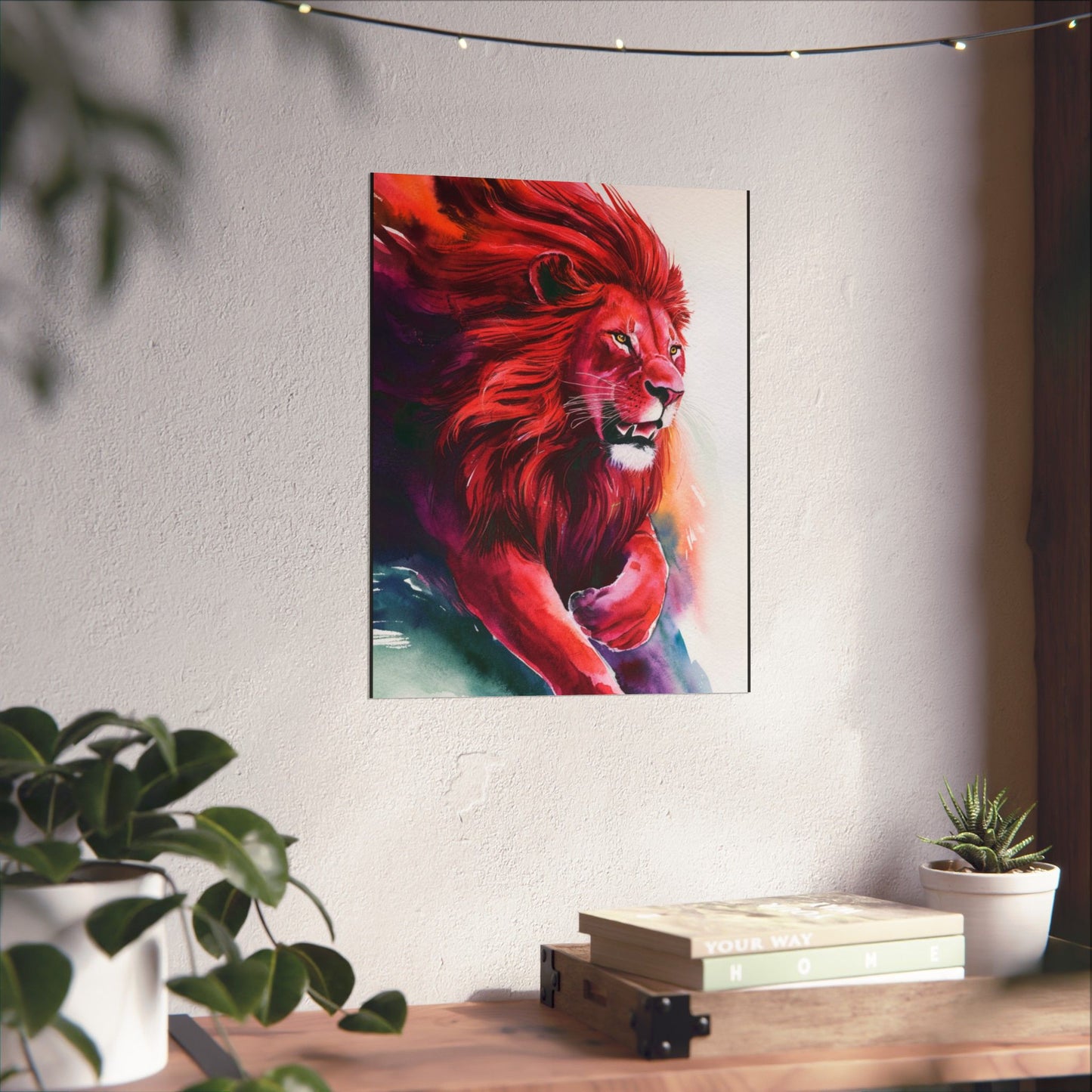 Colorful lion Matte Vertical Posters